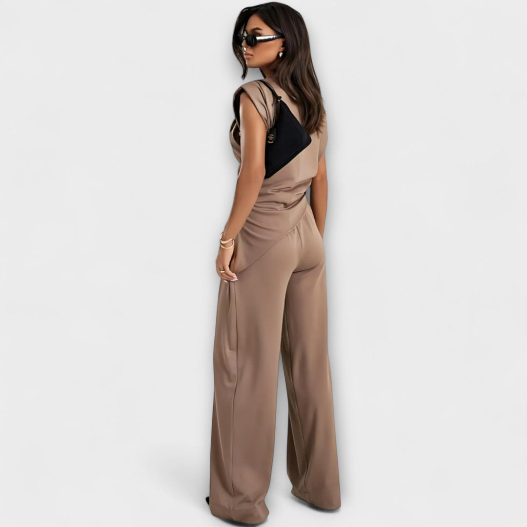 Sofia – Asymmetrical Ensemble with Draped Shoulders