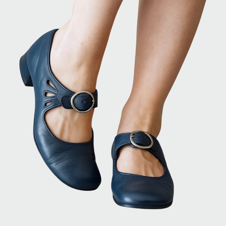 Olivia - Classic Buckle Mary Jane Shoes