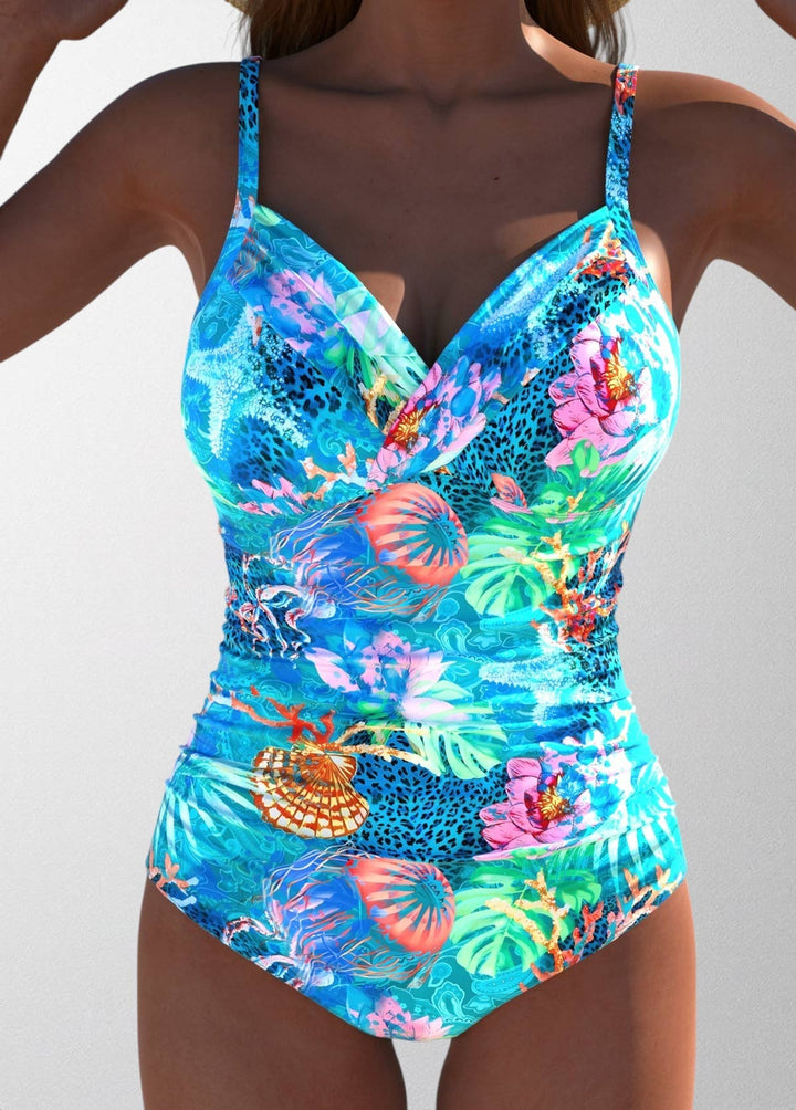 Olivia - One piece tropical swimsuit