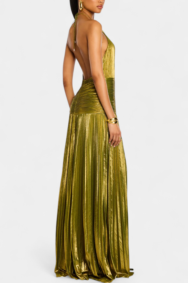 Olivia - Golden Evening Gown