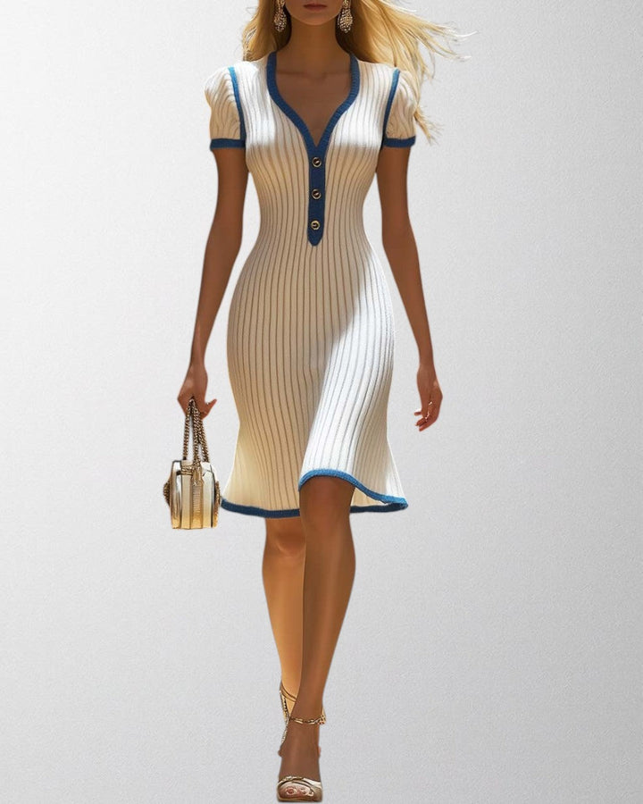 Olivia - Elegant Fishtail Midi Dress