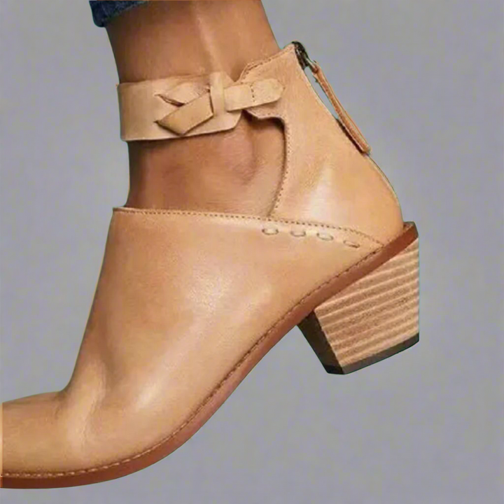 Renata | Mid-Toe Heels with Block Heel – Comfort and Style