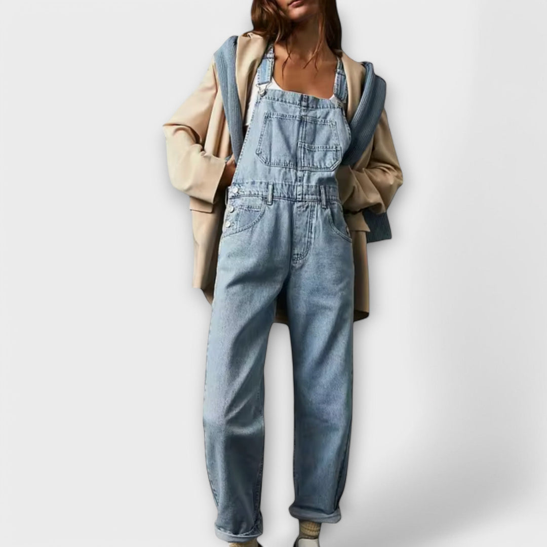 Shaira - Relaxed Fit Denim Overall