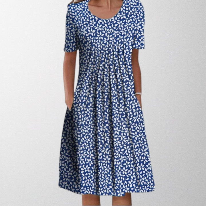 Olivia - Stylish and Casual Floral Dress with Pockets