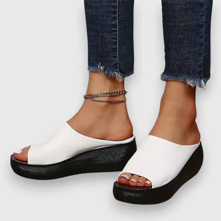 Amelie – Soft Faux Leather Sandals