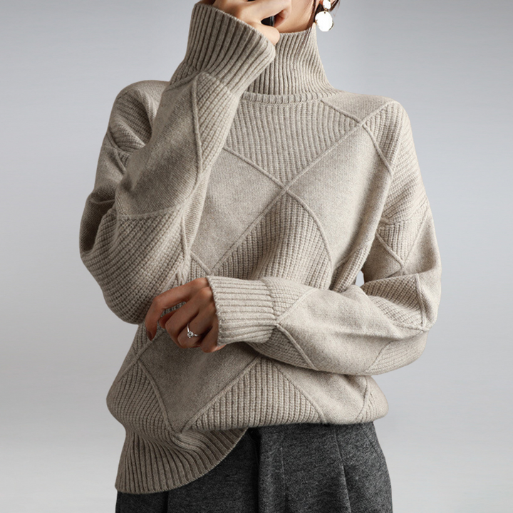 Adelle™ | Comfortable High Neck Jumper