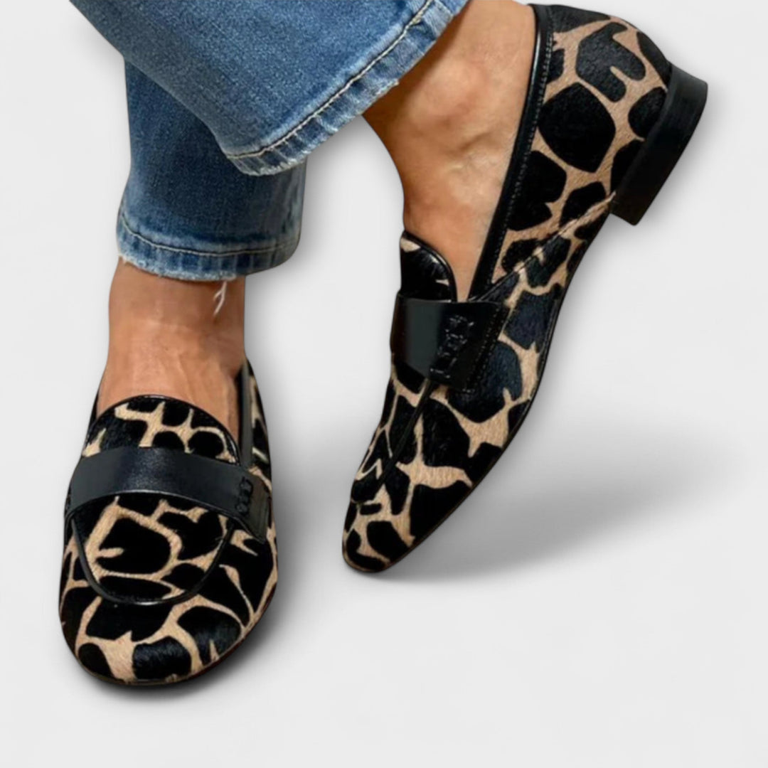 Olivia - Leopard Loafers