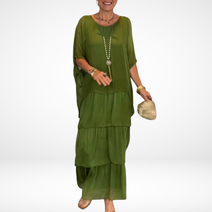 Olivia - Artistic Loose Maxi Dress