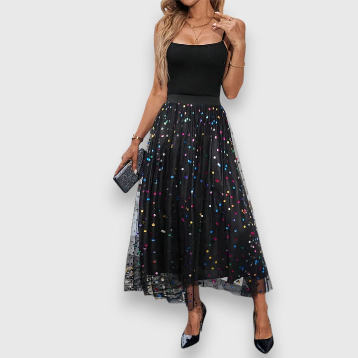 Leonie – Colorful Polka Dot Skirt