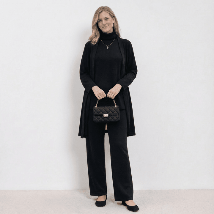 Sophie - Cardigan, Knit Top & Pants Set