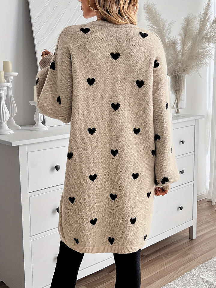 Angela | Heart Pattern Cardigan