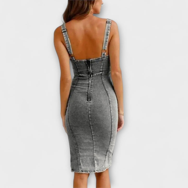 Anna – Denim Dress with Adjustable Straps